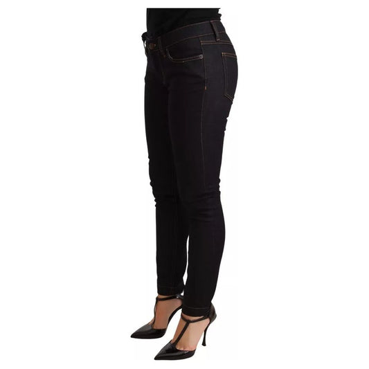 Dolce & Gabbana Blue Cotton Stretch Slim Fit Denim Jeans PAN70854-38