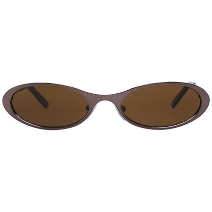 More & More Brown Metal Sunglasses