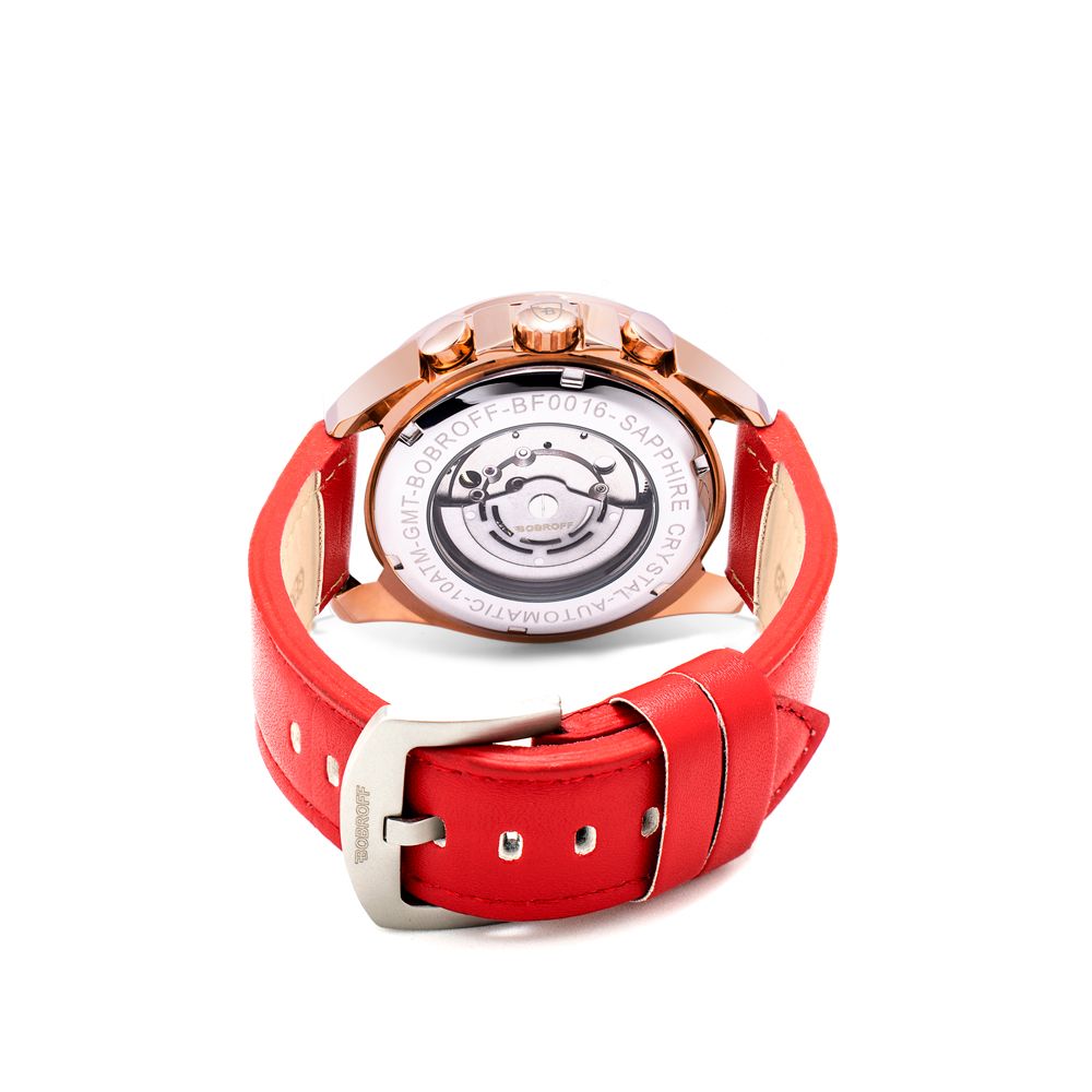 Bobroff Multicolor Leather Dress Watch
