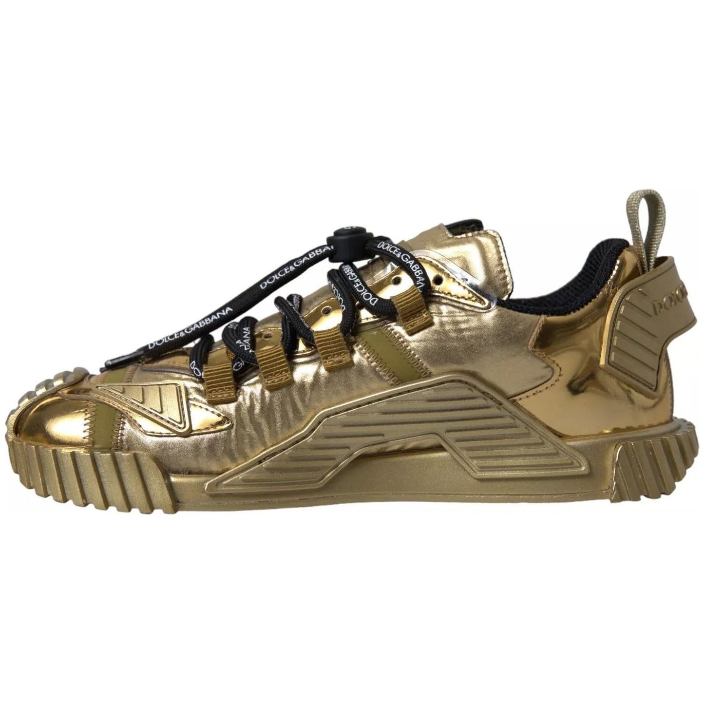 Dolce & Gabbana Metallic Gold NS1 Low Top Sneakers Shoes Sneakers LA10413-37