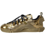 Dolce & Gabbana Metallic Gold NS1 Low Top Sneakers Shoes Sneakers LA10413-37