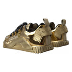 Dolce & Gabbana Metallic Gold NS1 Low Top Sneakers Shoes Sneakers LA10413-37