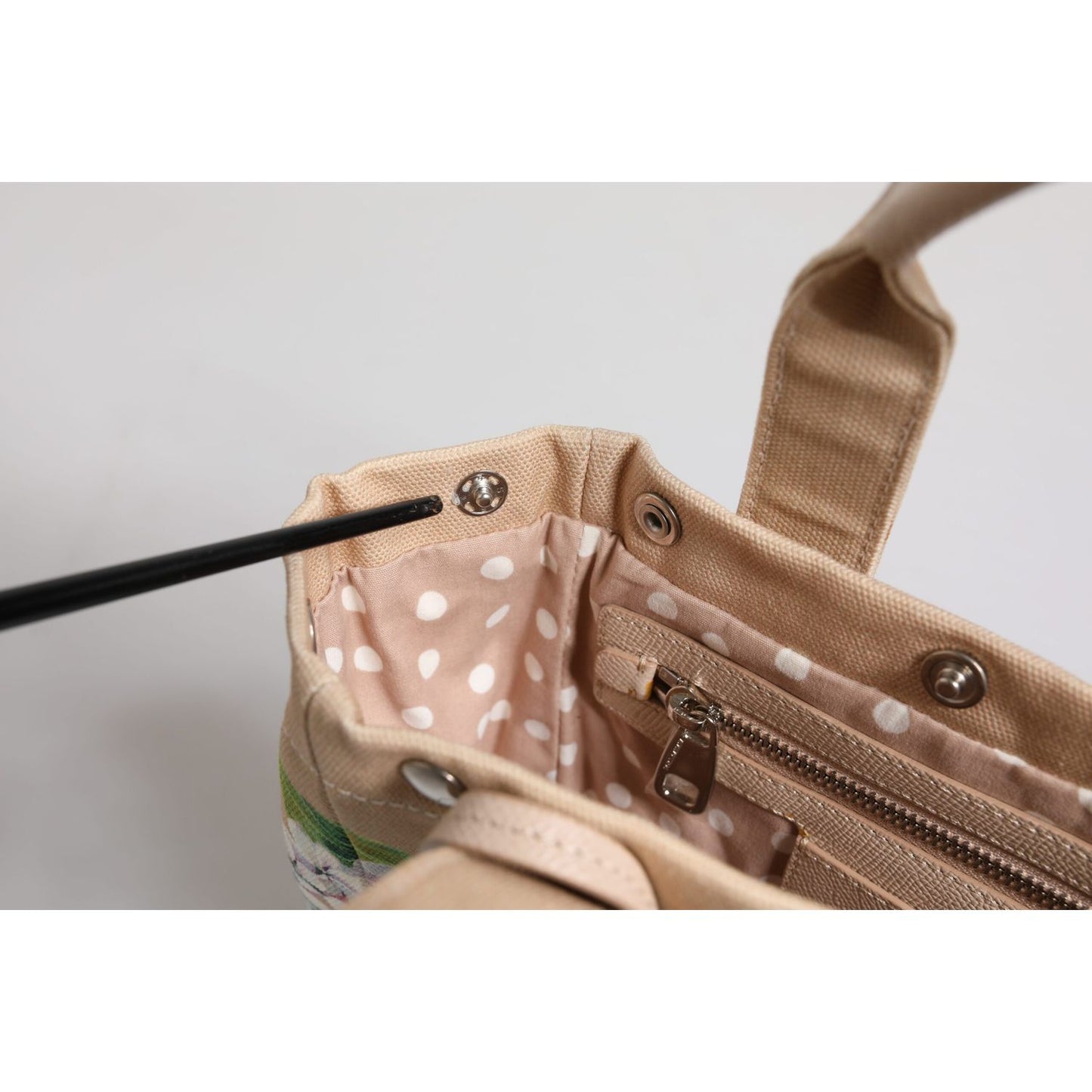 Dolce & Gabbana Multicolor Floral Canvas TANIA Top Handle Tote Borse Bag