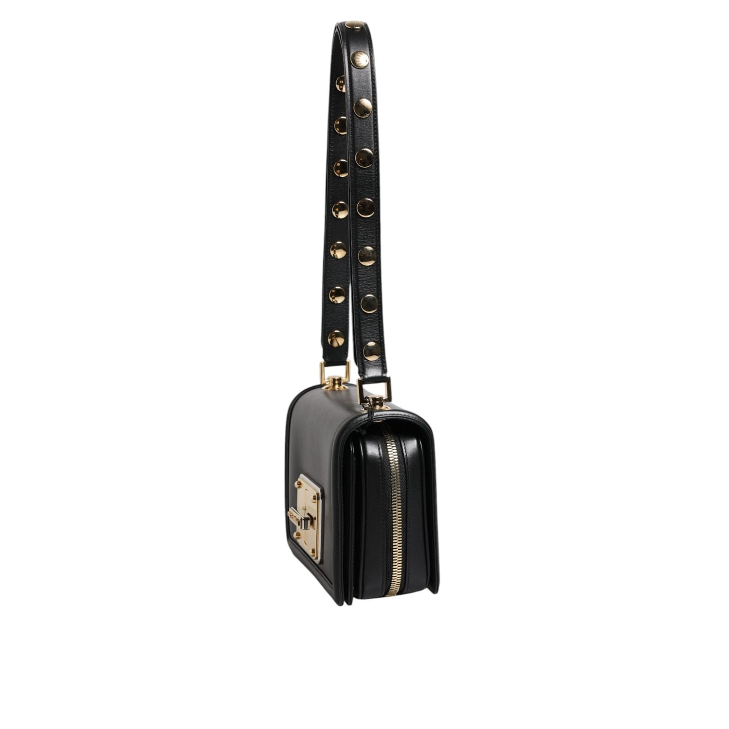 Front view with bag zipped and handles upright.