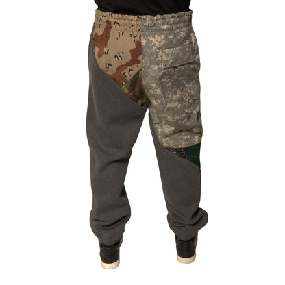Dolce & Gabbana Multicolor Patchwork Cotton Jogger Sweatpants Pants