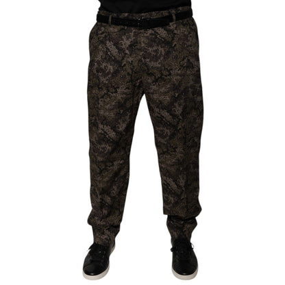 Dolce & Gabbana Multicolor Camouflage Men Dress Pants