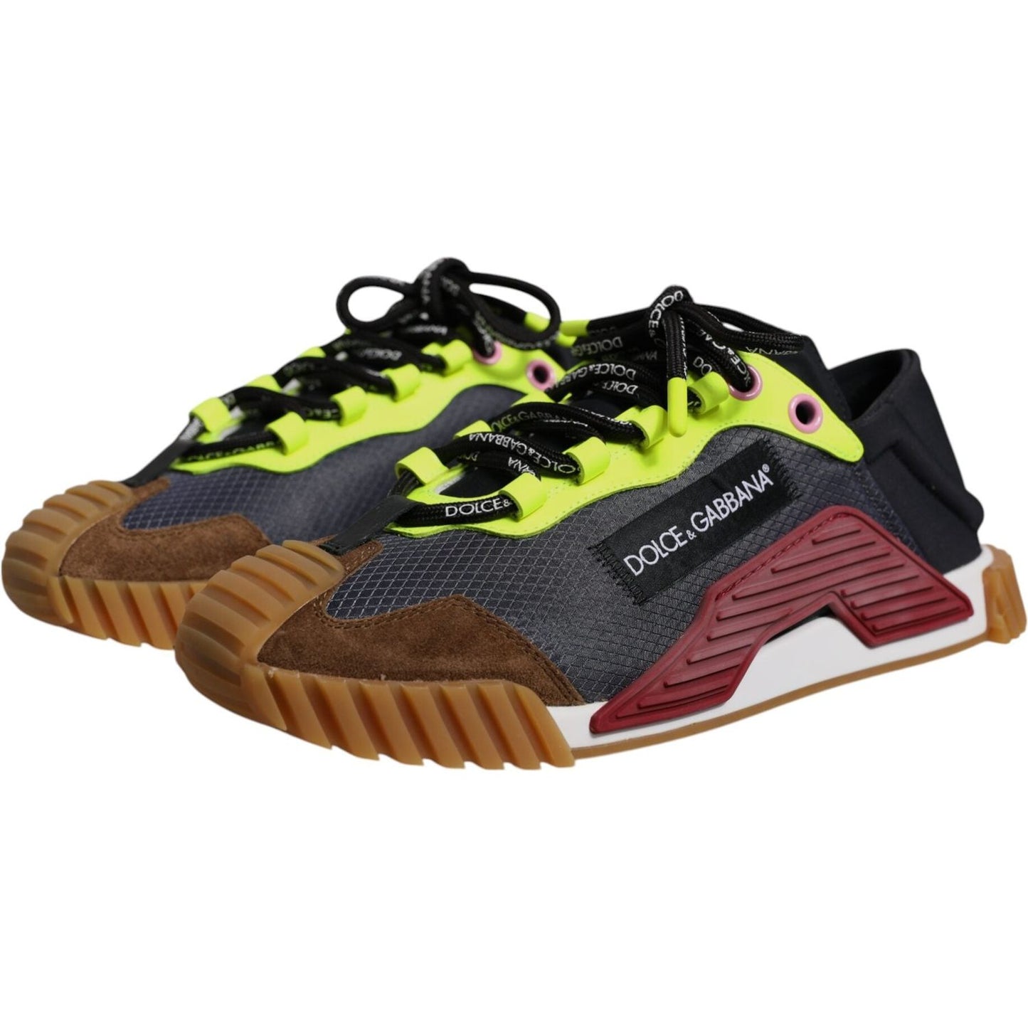 Dolce & Gabbana Multicolor Nylon Low Top NS1 Sneakers Shoes MV7966-39