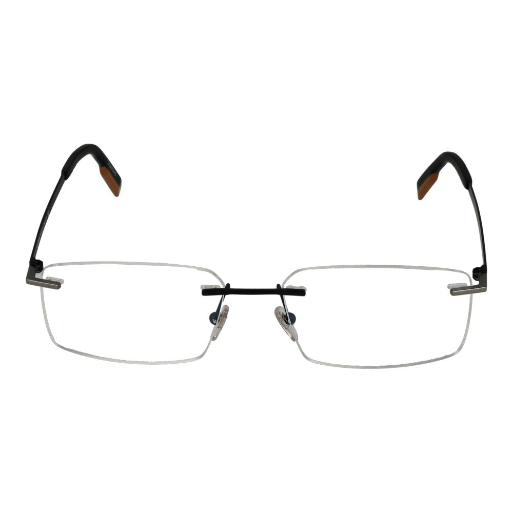 Ermenegildo Zegna Gray Metal Glasses (Frames)