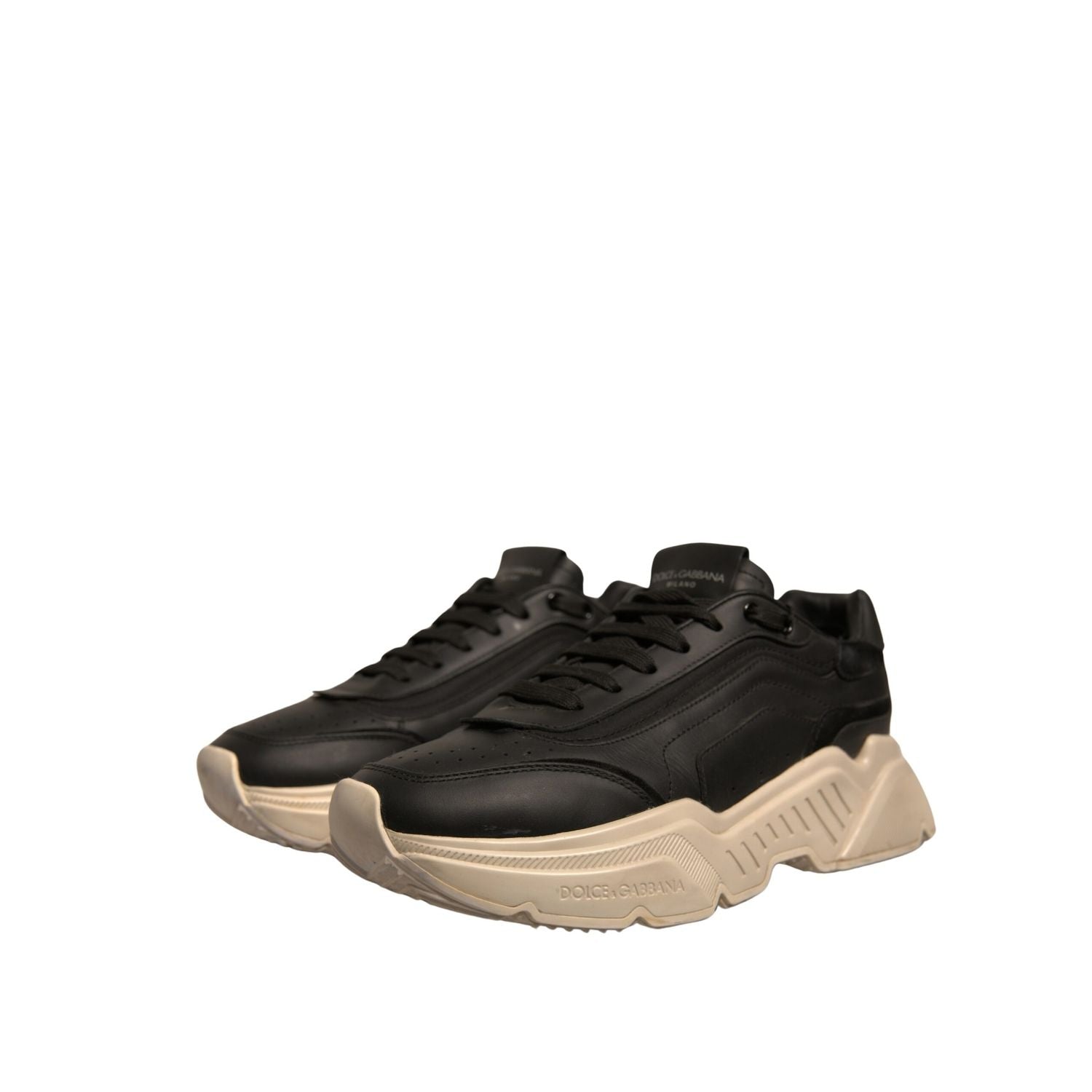 Dolce & Gabbana Black White Daymaster Low Top Sneakers Shoes