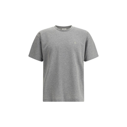 Saint Laurent Grey Cotton Oversized T-shirt SA781566Y37HC1482BB-M-FBB-366