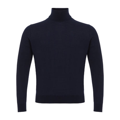 Colombo Blue Cashmere Turtleneck