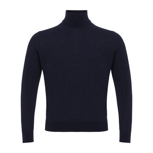 Colombo Blue Cashmere Turtleneck