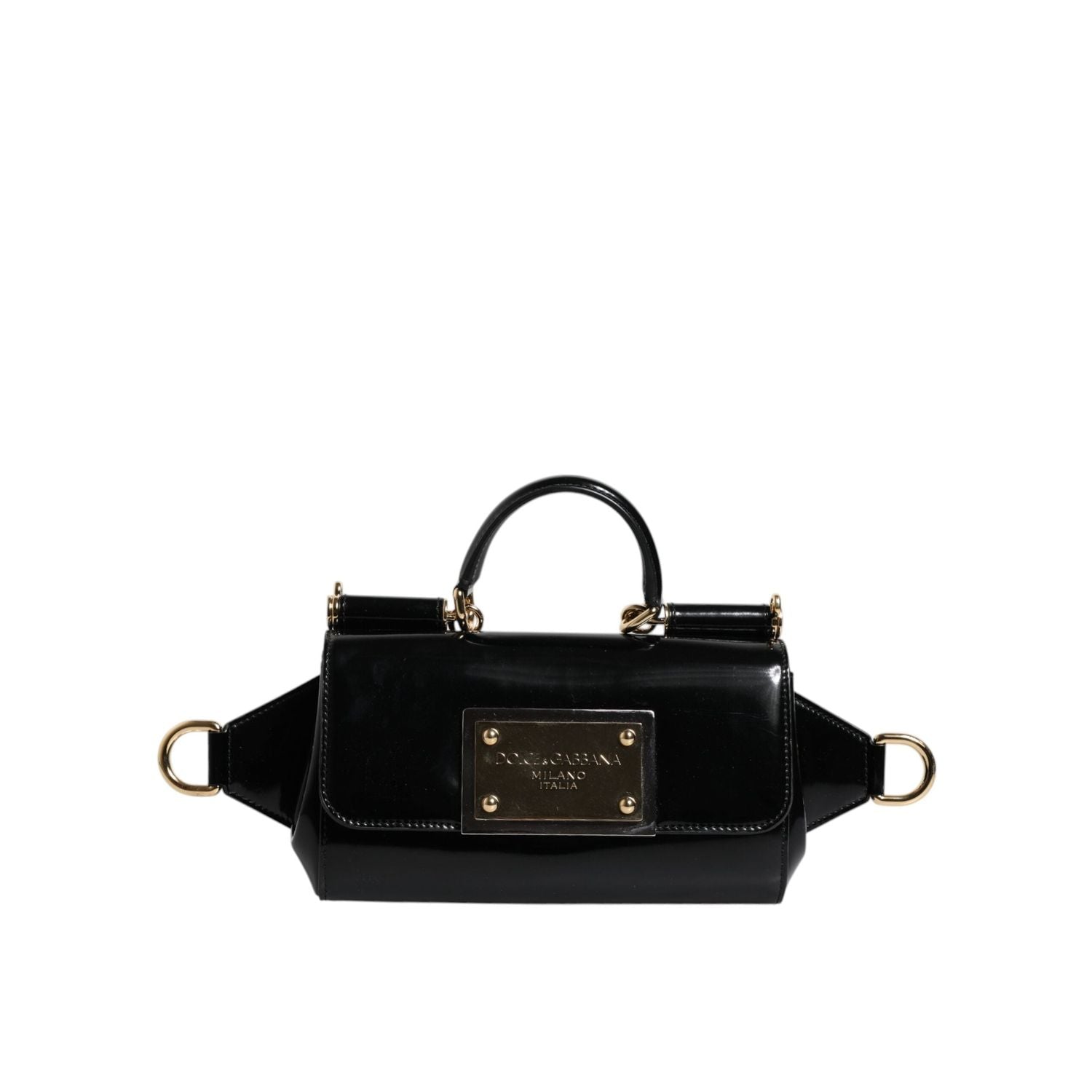 Front view with bag zipped and handles upright.