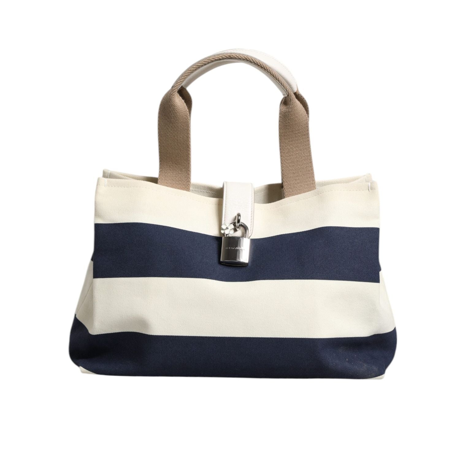 Front view with bag zipped and handles upright.