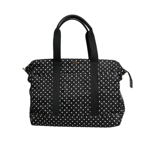 Dolce & Gabbana Black PolkaDot Nylon Shoulder Baby Tote Diaper Bag