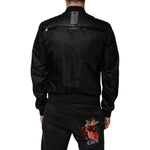 Dolce & Gabbana Black Lambskin Full Zip Biker Blouson Jacket JKT4137-48