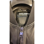 Dolce & Gabbana Black Lambskin Full Zip Biker Blouson Jacket JKT4137-48