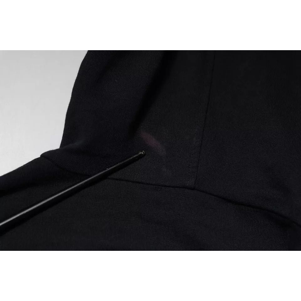 Dolce & Gabbana Blue Logo Full Zip Hooded Sweatshirt Sweater