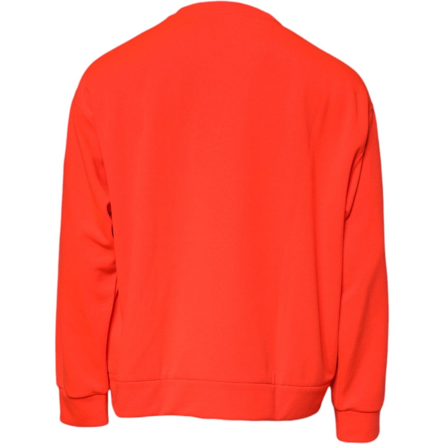 Dolce & Gabbana Red Logo Polyester Crew Neck Sweatshirt Sweater TSH87205-56