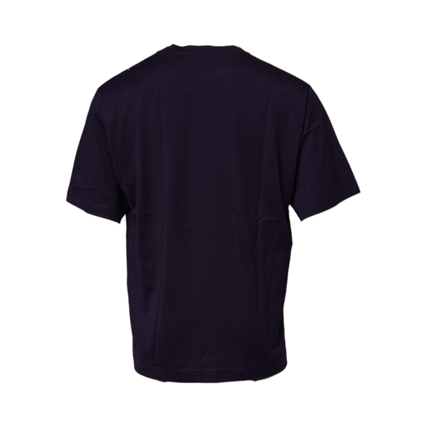 Dolce & Gabbana Navy Blue DG Logo Cotton Crew Neck T-shirt