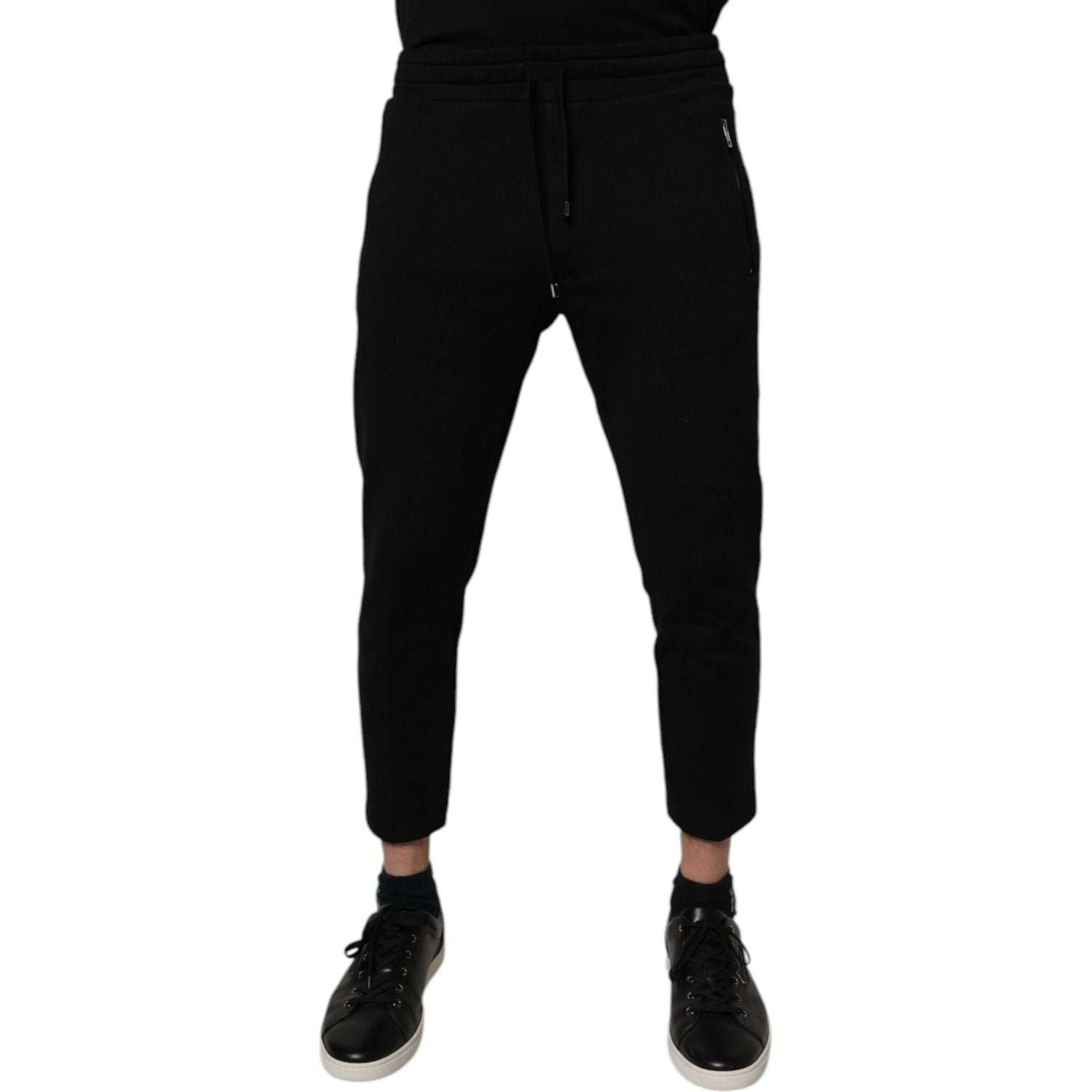 Dolce & Gabbana Black Cotton Jogger Jogging Pants