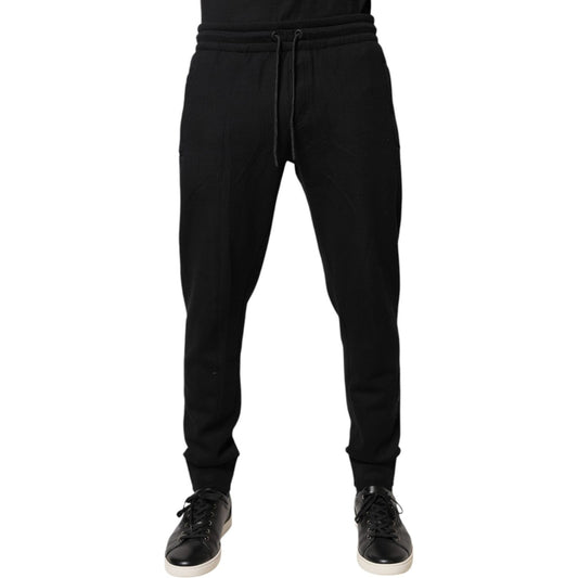 Dolce & Gabbana Black Cotton Jogger Jogging Pants PAN76019-46
