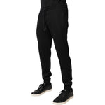 Dolce & Gabbana Black Cotton Jogger Jogging Pants PAN76019-46