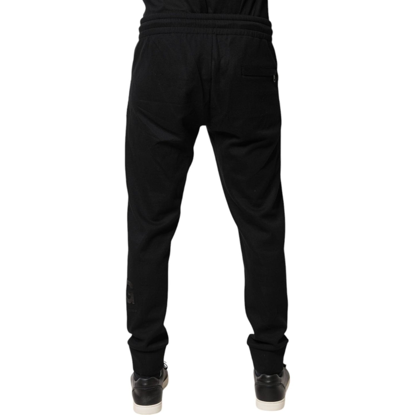 Dolce & Gabbana Black Cotton Jogger Jogging Pants PAN76019-46