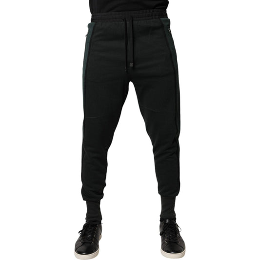 Dolce & Gabbana Black Cotton Blend Jogger Sweatpants Pants PAN76037-44