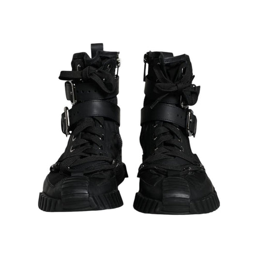 Dolce & Gabbana Black Nylon Sneaker DO-1051-EU38/US8