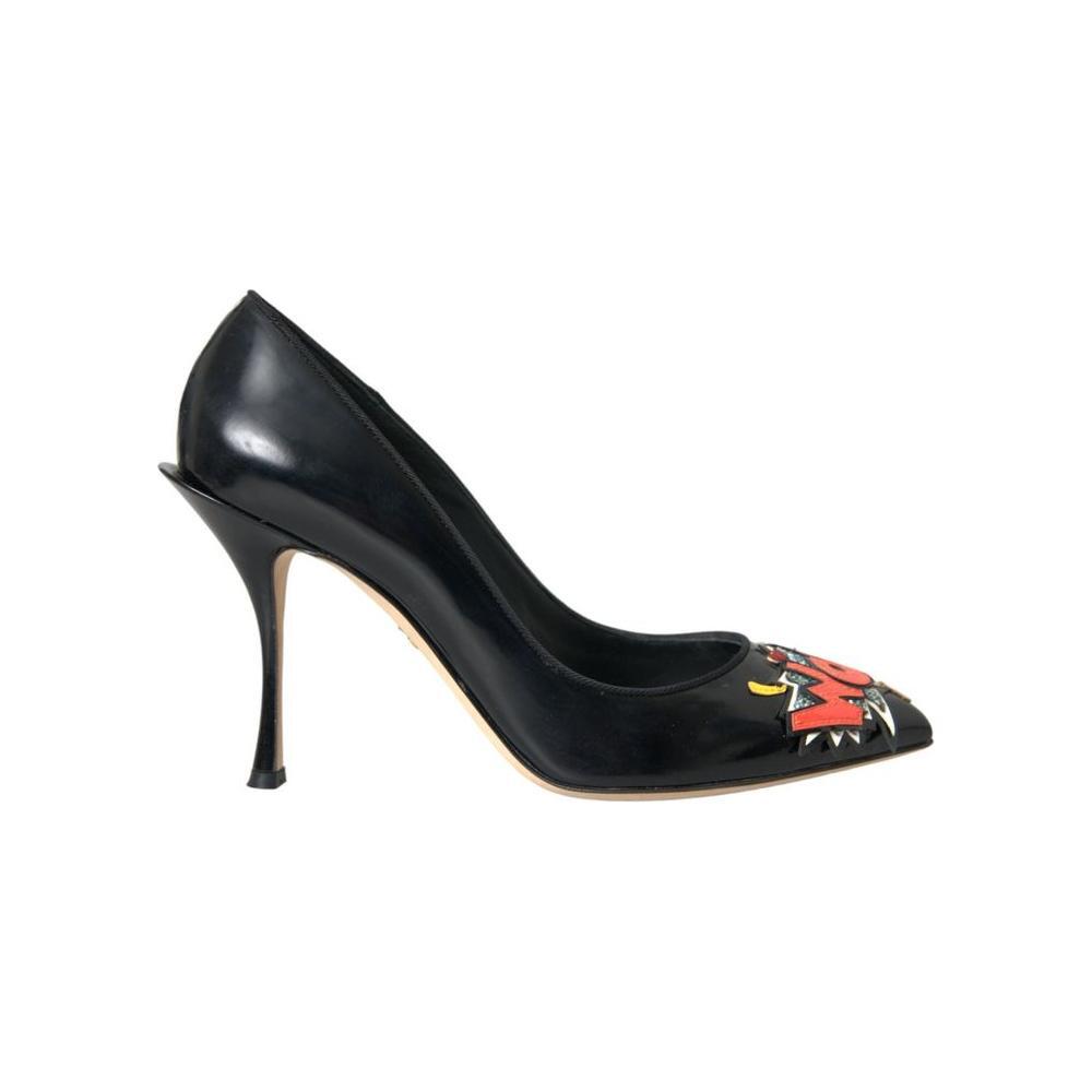 Dolce & Gabbana Black Leather Pump