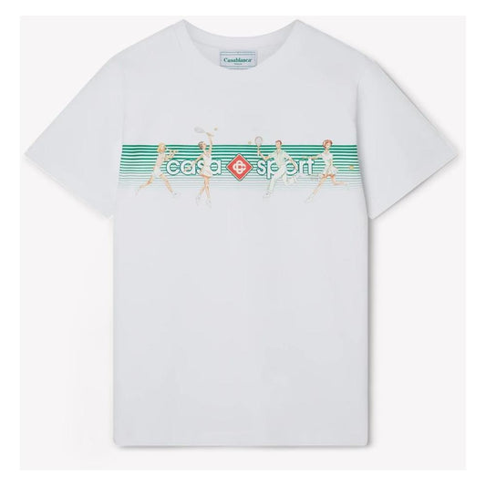 Casablanca White Cotton T-Shirt