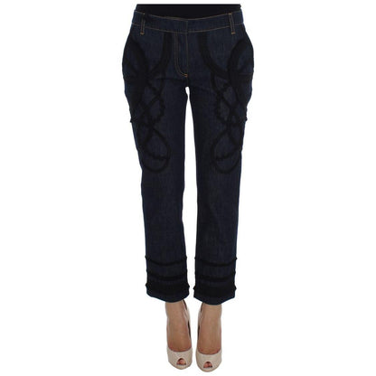Dolce & Gabbana Blue Denim Cotton CAPRI Torero Jeans