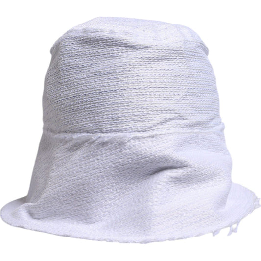 Dolce & Gabbana White Polyester Wide Brim Bucket Hat HAT9756-58