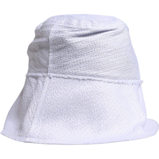 Dolce & Gabbana White Polyester Wide Brim Bucket Hat HAT9756-58