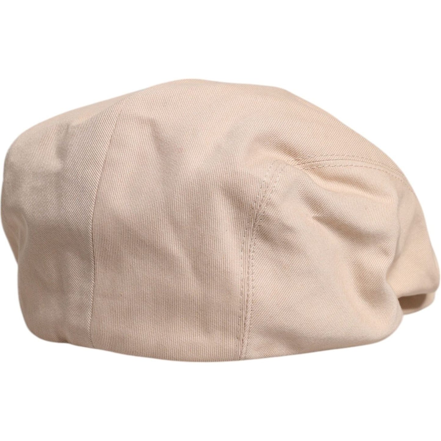 Dolce & Gabbana Beige Cotton Newsboy Capello Cabbie Hat HAT9778-60