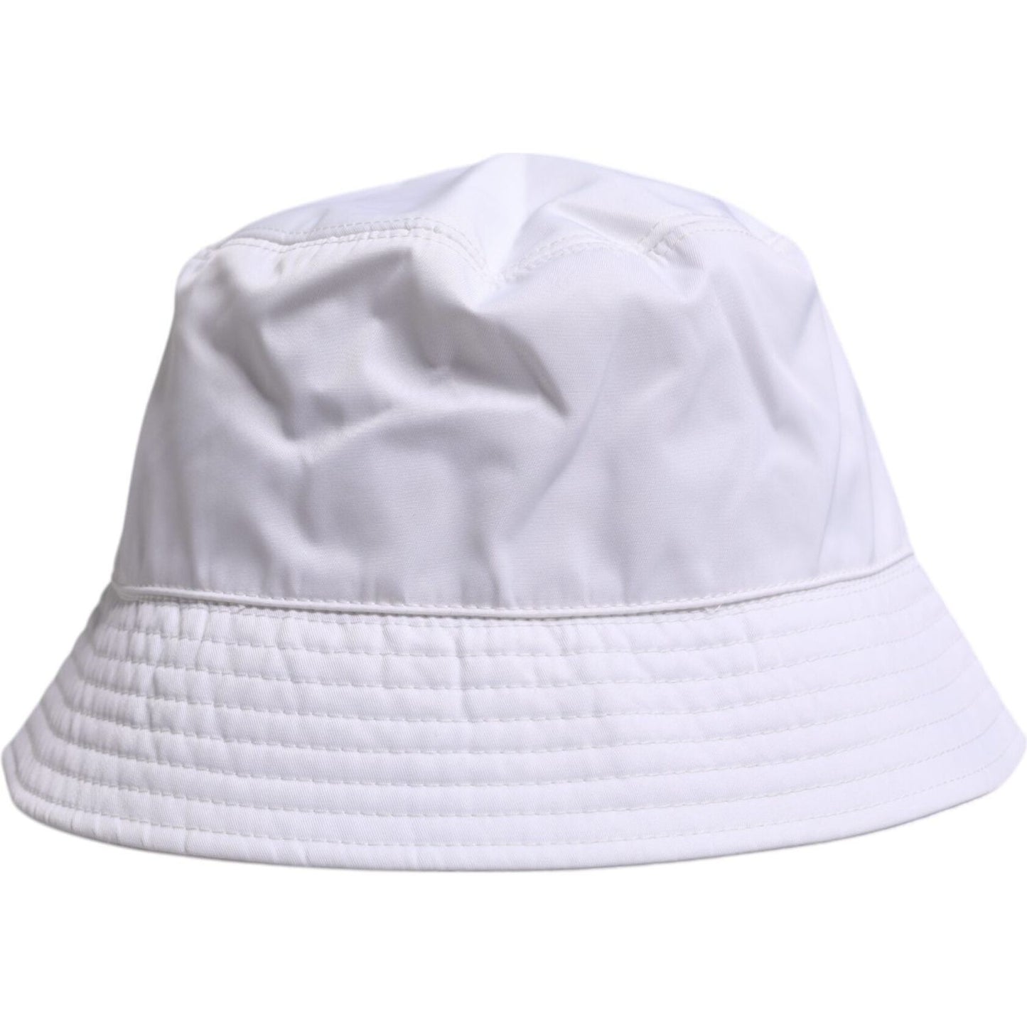 Dolce & Gabbana White Cotton Wide Brim Bucket Hat HAT9779-59