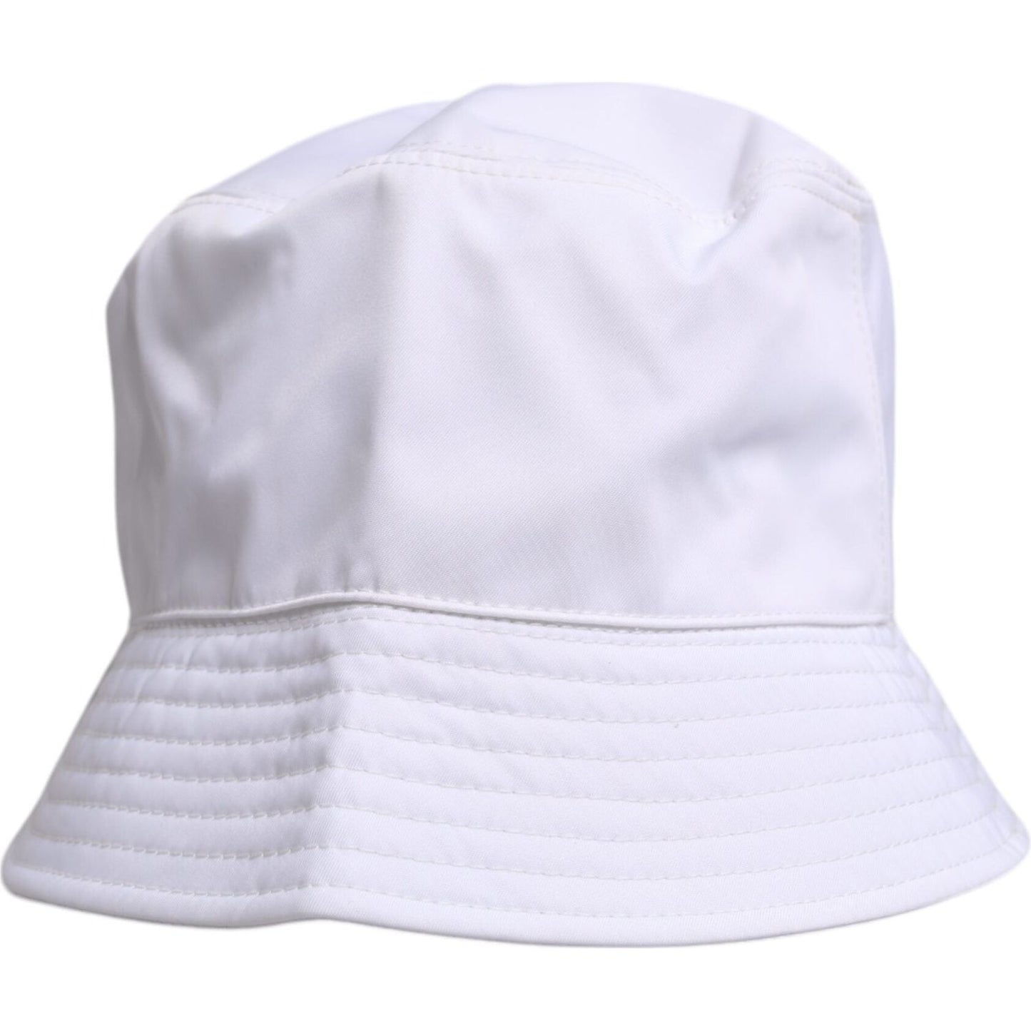 Dolce & Gabbana White Cotton Wide Brim Bucket Hat HAT9779-59