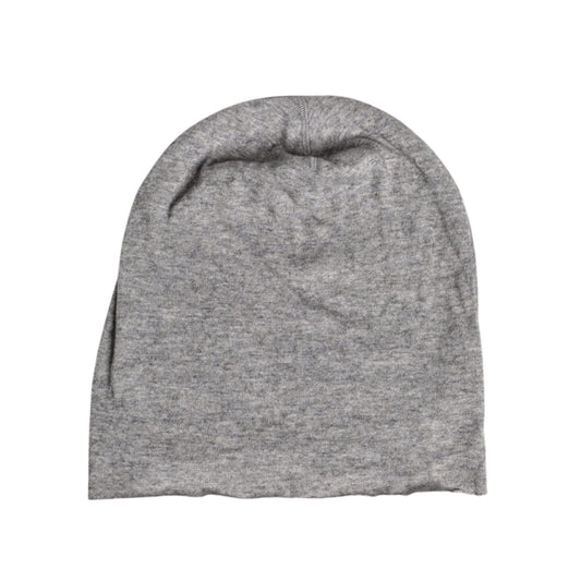 Dolce & Gabbana Gray Viscose Blend Knitted Beanie Cap HAT9782