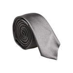 Dolce & Gabbana Metallic Silver Silk Adjustable Necktie Tie KRA3411