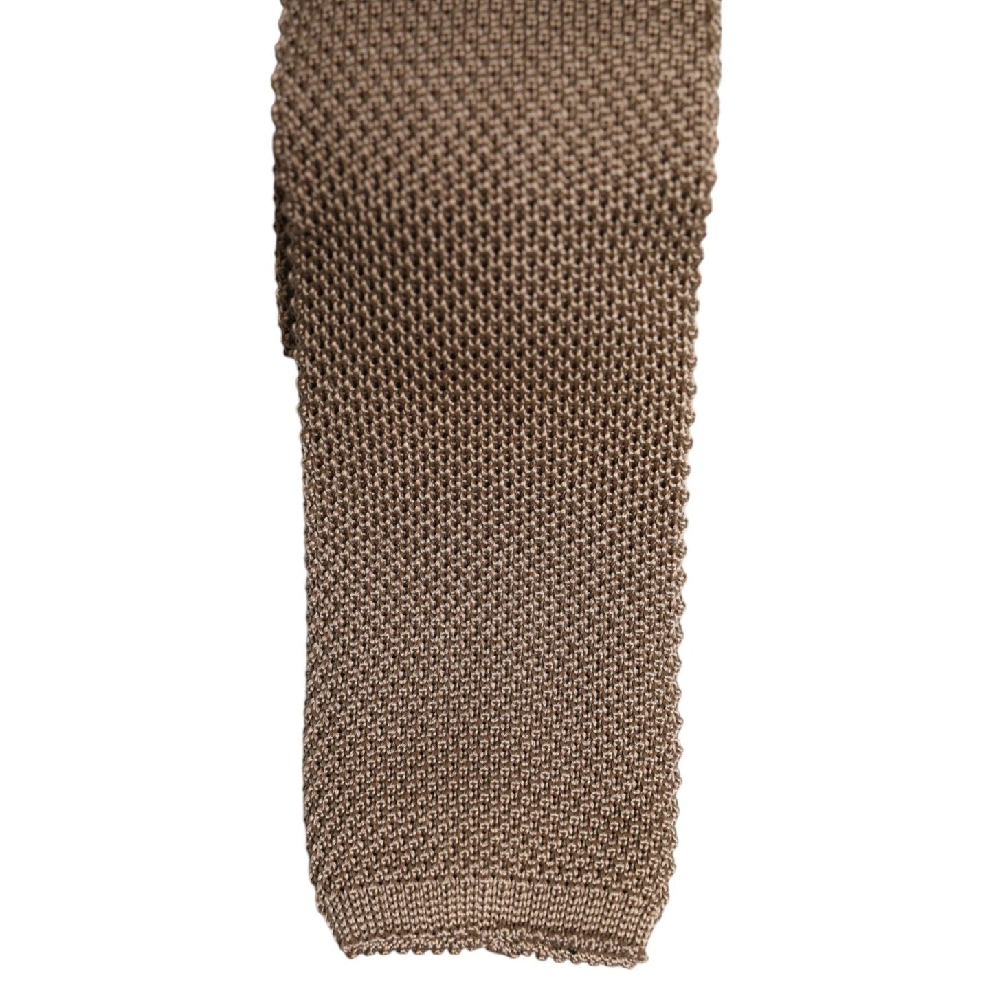 Dolce & Gabbana Brown Silk Adjustable Necktie Tie KRA3480