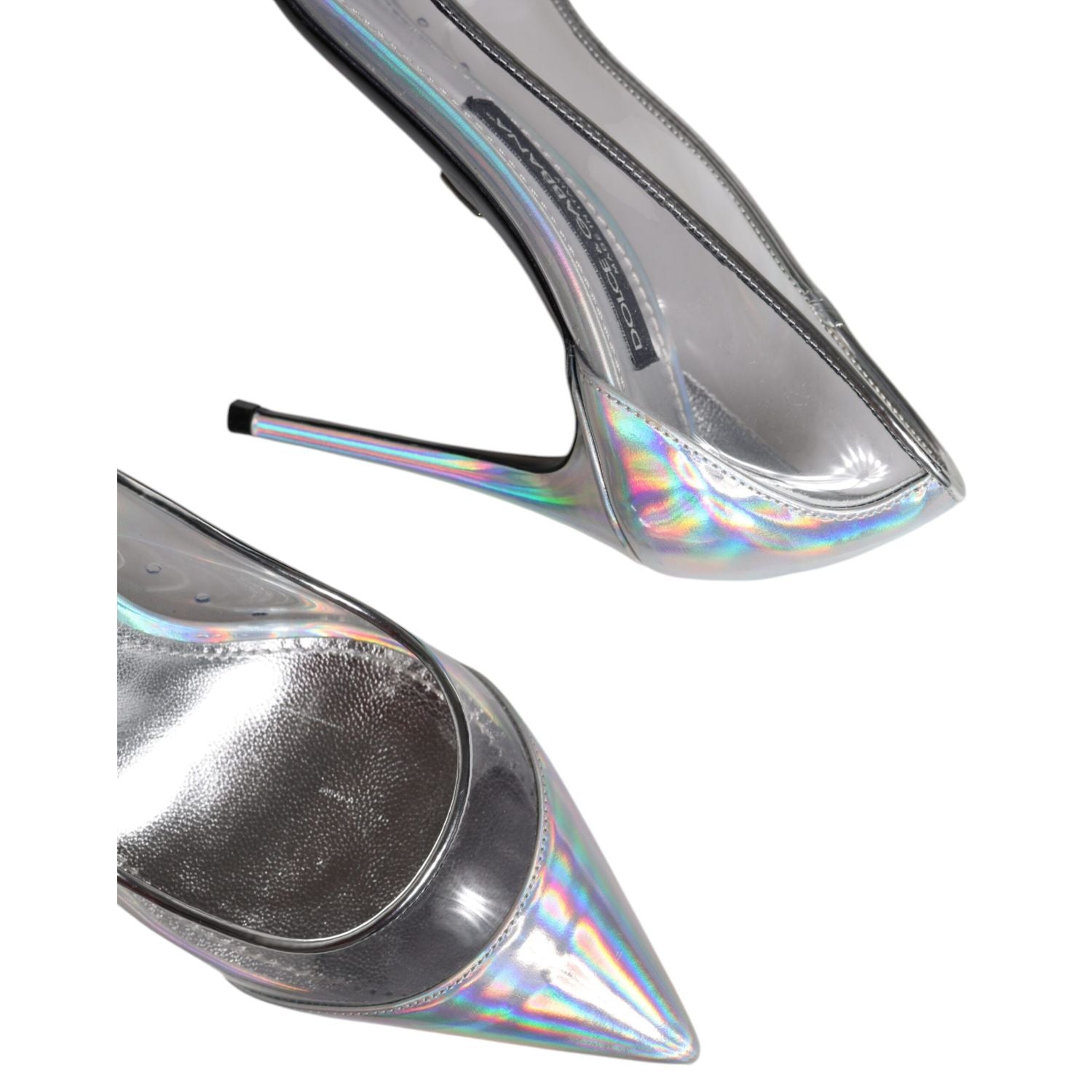 Dolce & Gabbana Multicolor Iridescent Pointed Toe Pumps Shoes