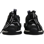 Dolce & Gabbana Black Mesh Sorrento Trekking Sneakers Shoes LA12534-38.5