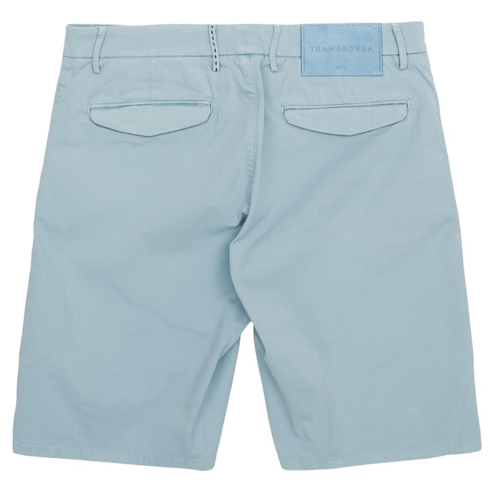 Tramarossa Light Blue Linen Men Short