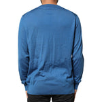 Dolce & Gabbana Blue Cashmere Crown V-neck Pullover Sweater TSH85153-50