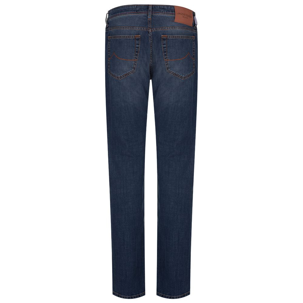 Jacob Cohen Blue Cotton Men's Slim Fit Jean