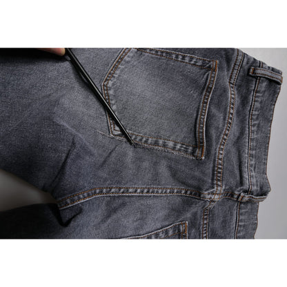 Dolce & Gabbana Dark Gray Cotton Stretch Skinny Denim Jeans