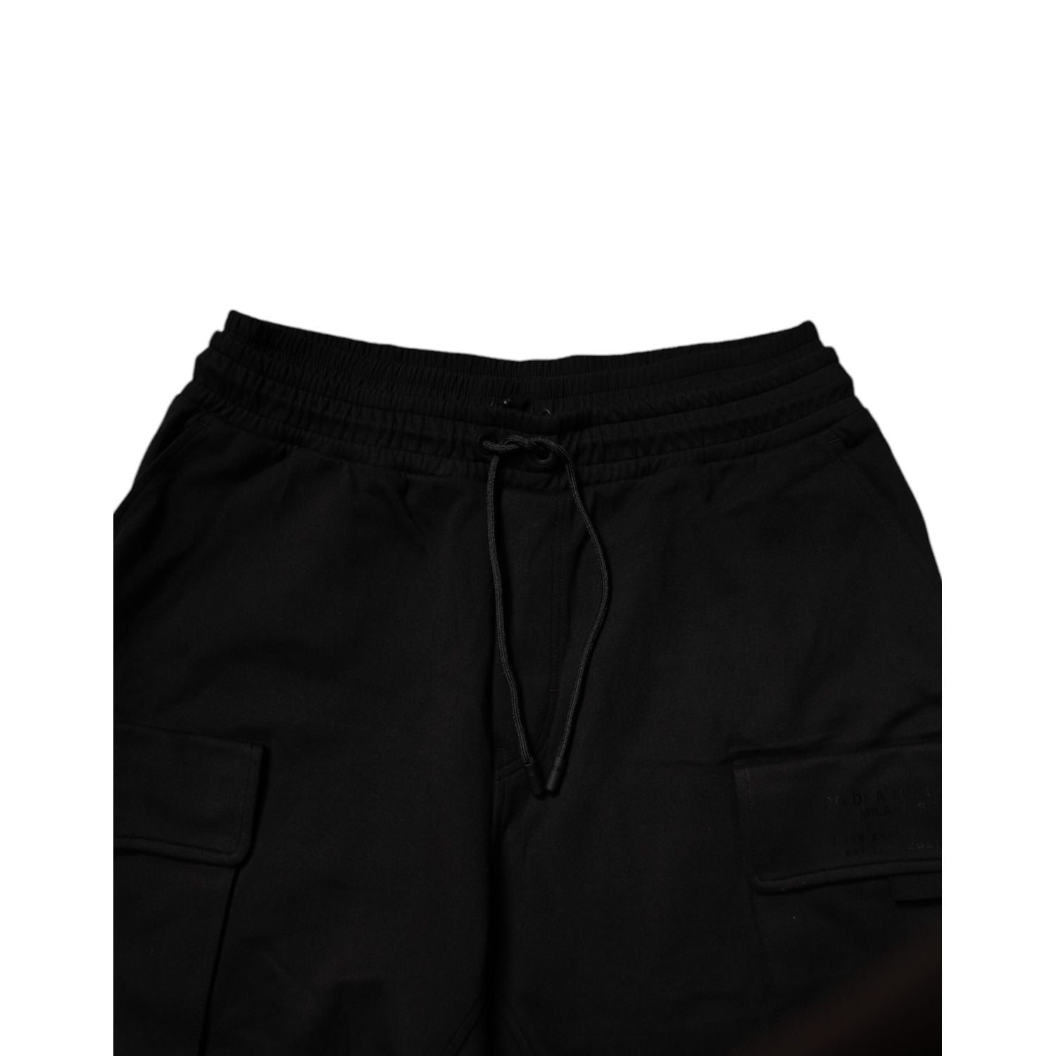 Dolce & Gabbana Black Cotton Men Cargo Jogger Sweatpants Pants