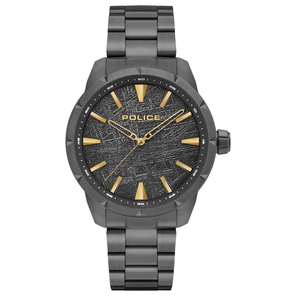 Police Black Stainless Steel Watch POPEWJG2202902AC