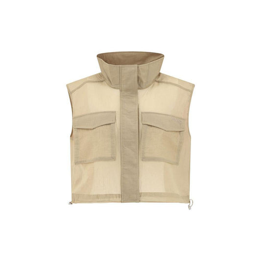 PINKO Cropped Gilet Jacket PI-104852A2EKC82-S